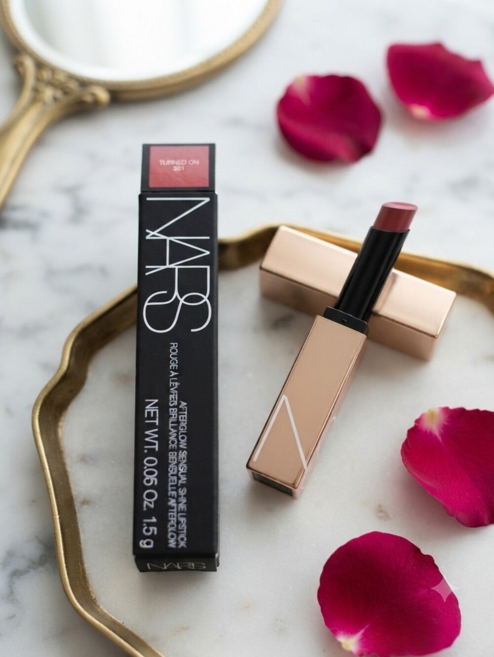 NARS Turned On Satin Lipstick 321 — Rose Pink